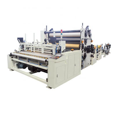 Nonstop Small Toilet Tissue Paper Perforation Rewinding  packing Machine