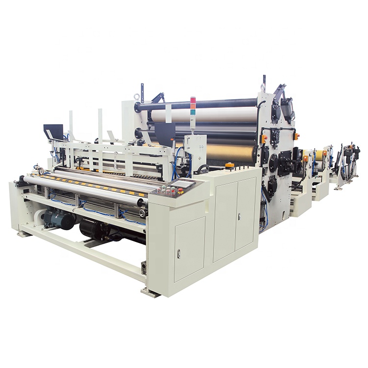 Automatic Toilet Tissue Paper Roll Making Cutting Packaging Manufacturing Machine Production Line Cost